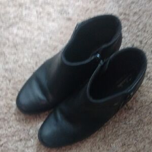 Clarks Black Ankle Boots